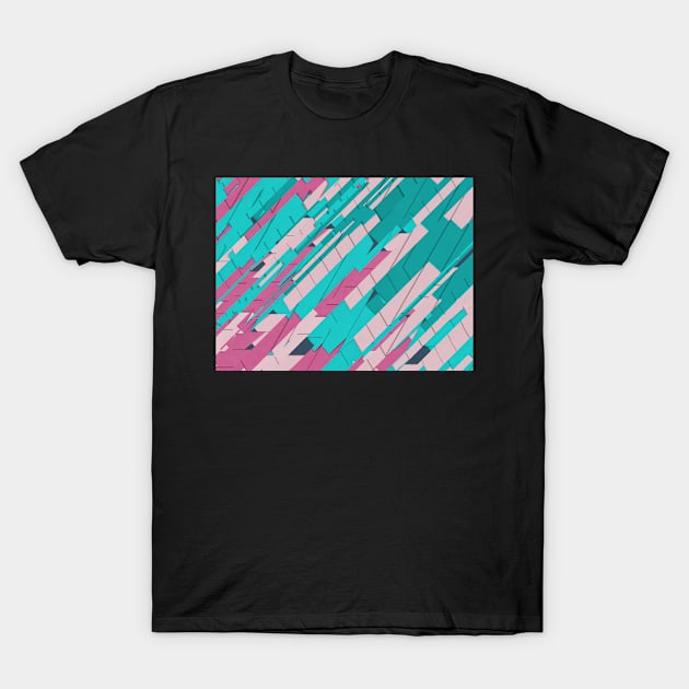 Tri color background T-Shirt by mydesignontrack